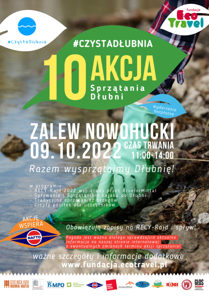 10 Akcja Sprzątania Czysta Dłubnia 9.10.2022 plakat 