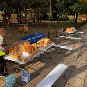 Pakiet ogniskowo-piknikowy – stoły, ławki, palenisko + kijki (20 szt.) — wypożyczenie